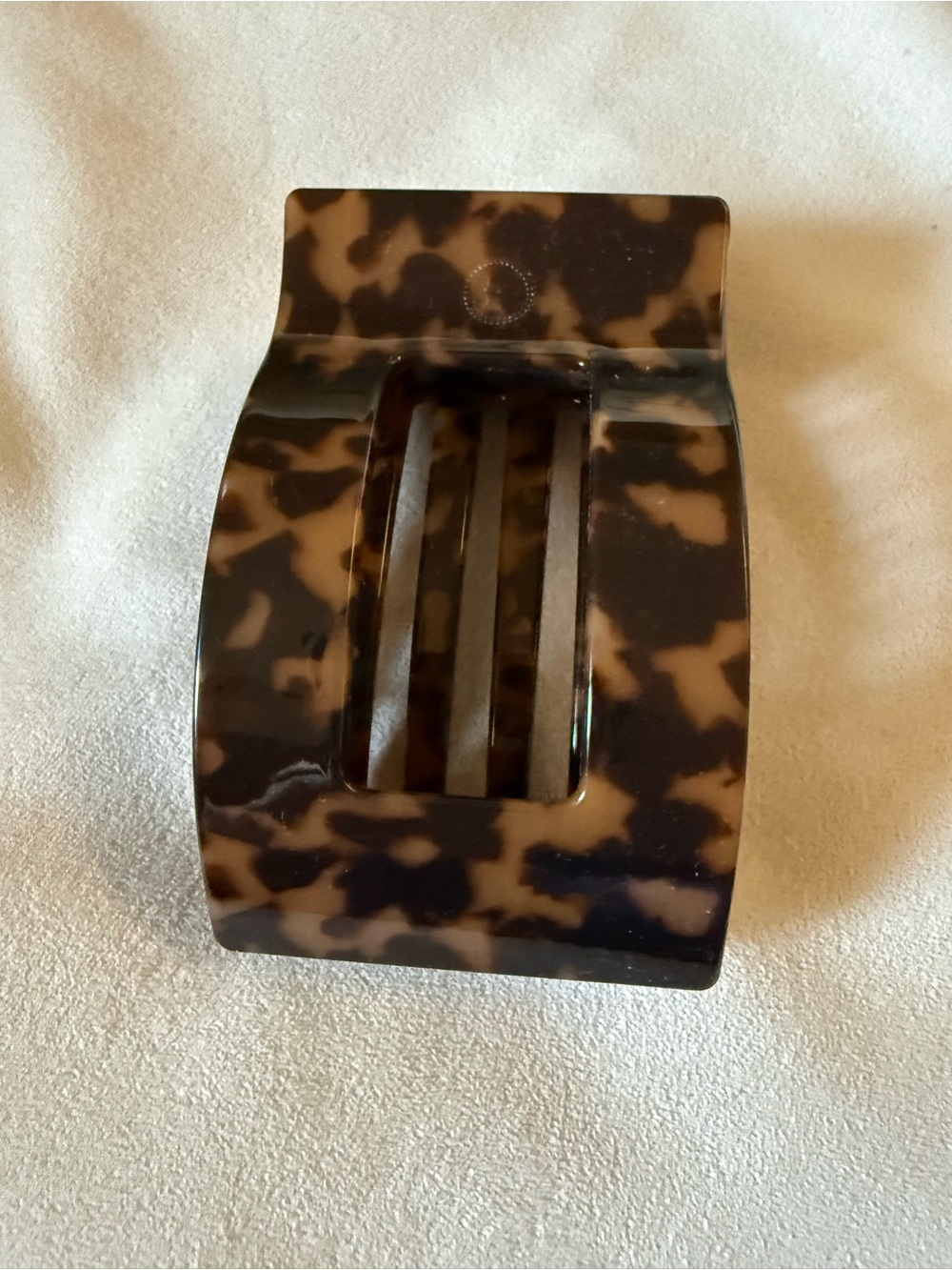 Geometric Tortoise Shell Claw Clip